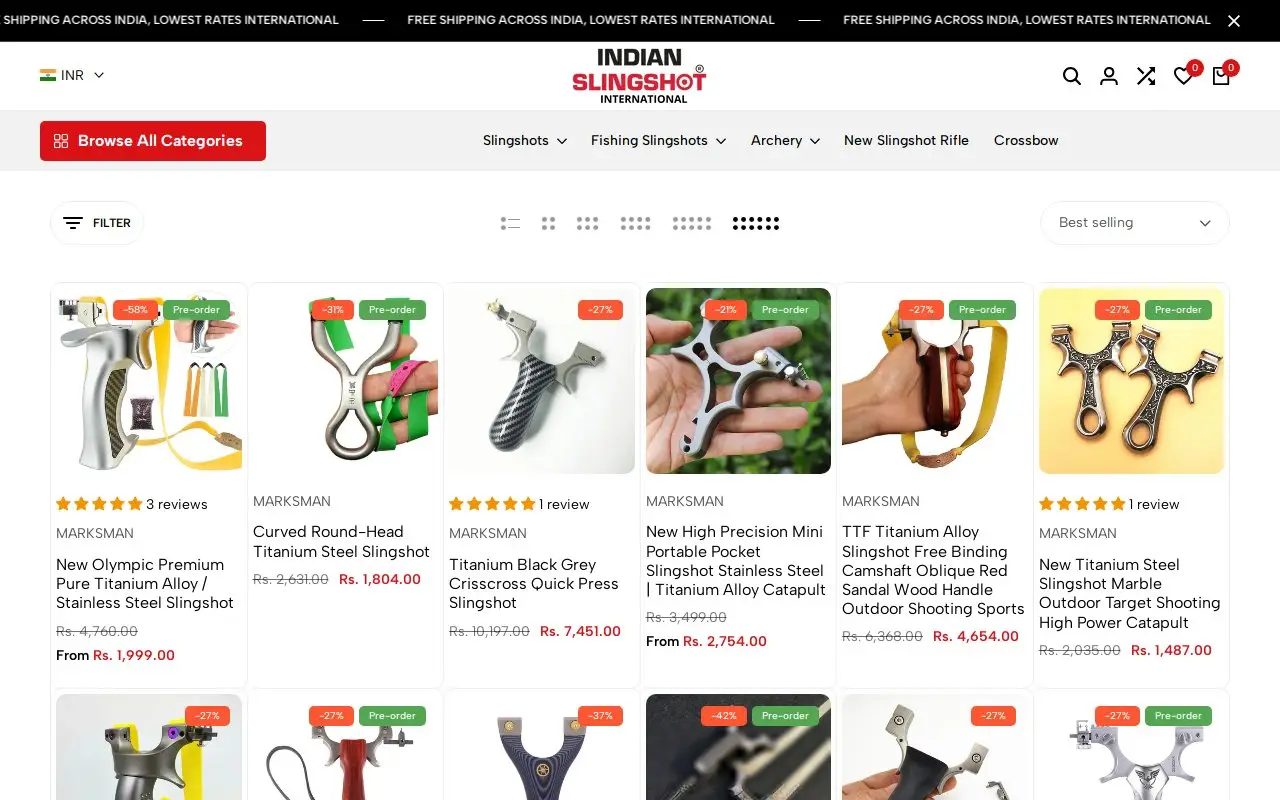 Landing page screenshot