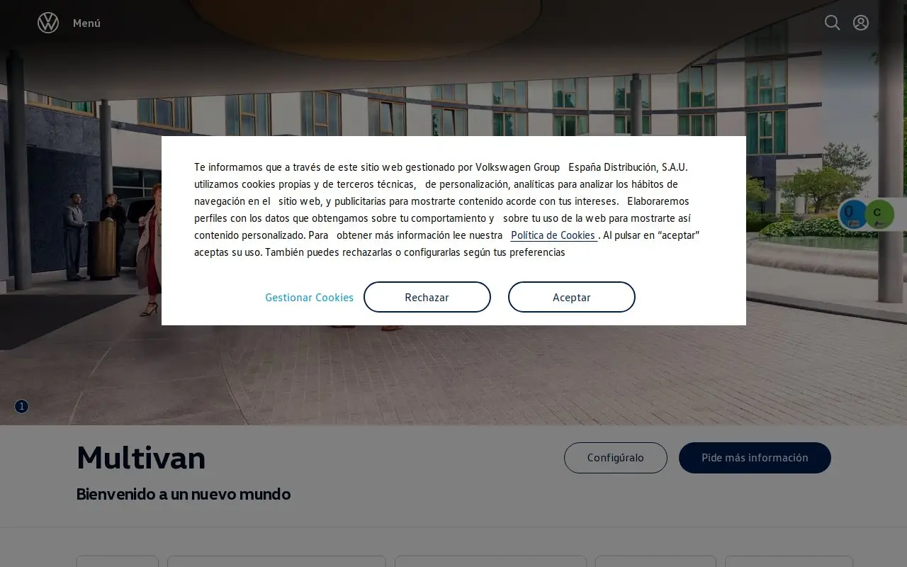 Landing page screenshot