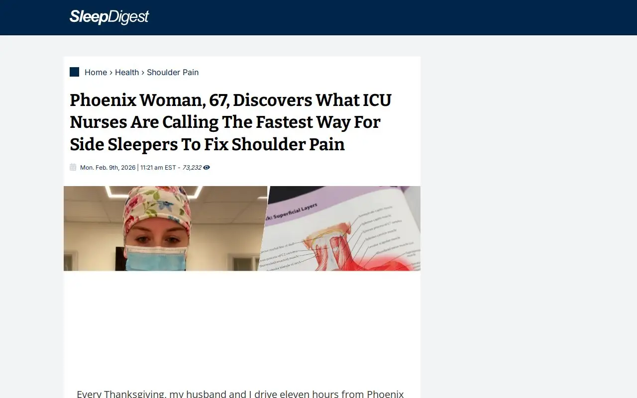 Landing page screenshot