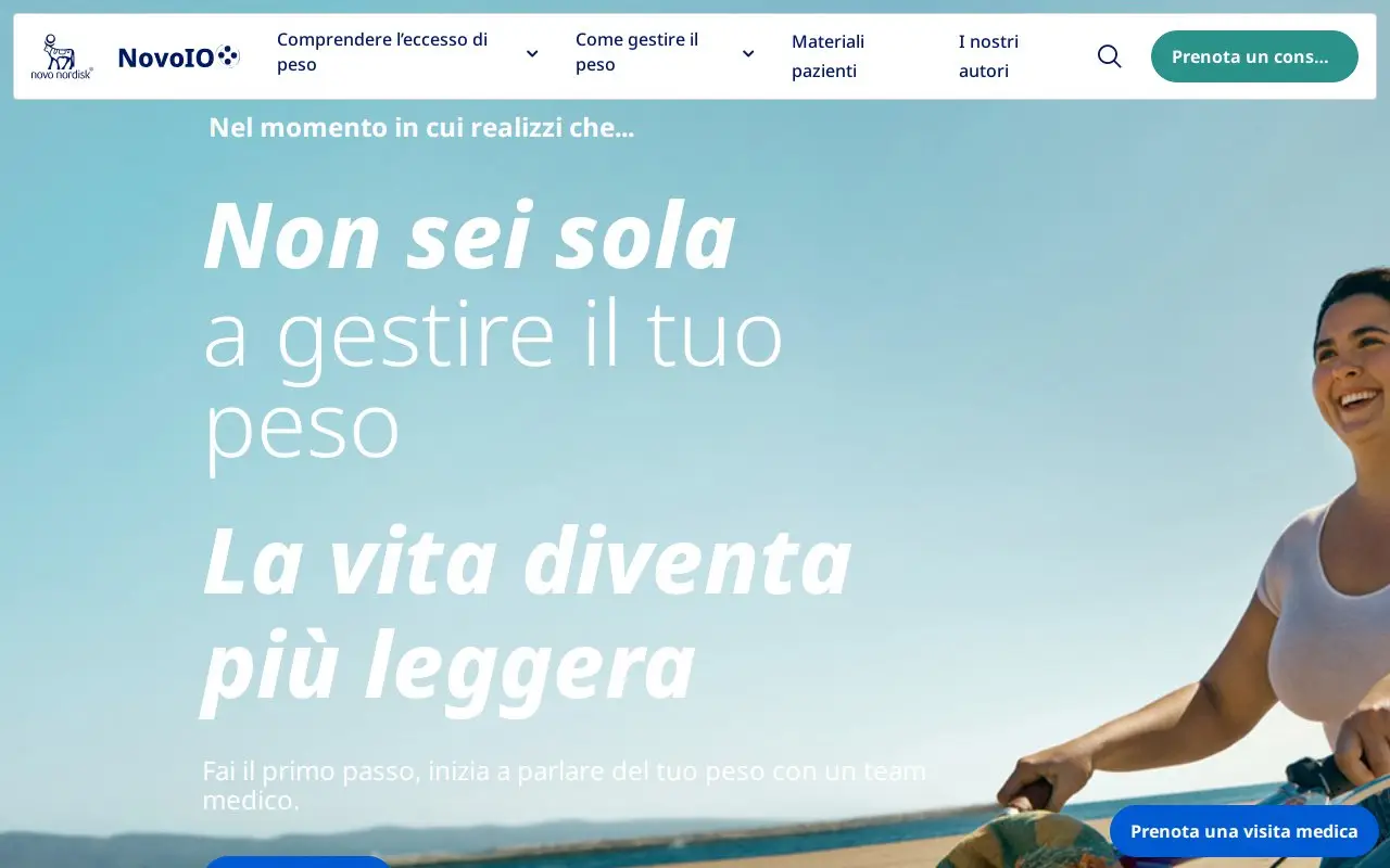 Landing page screenshot