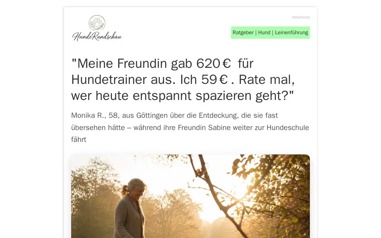 Landing page screenshot