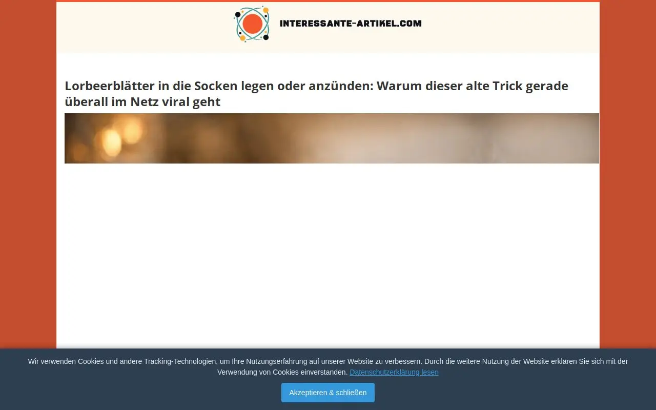 Landing page screenshot