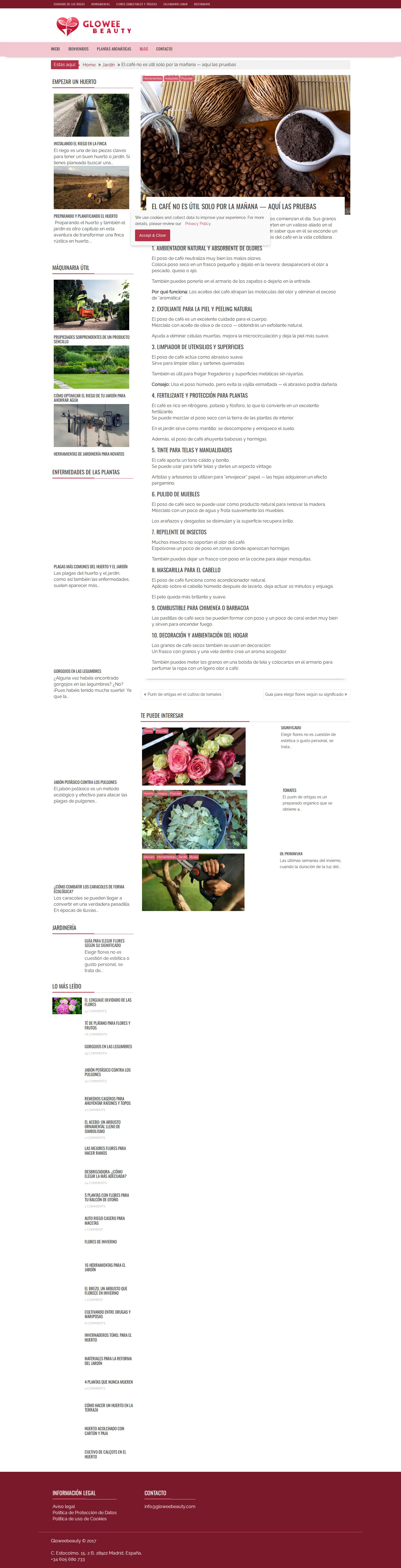 Landing page screenshot