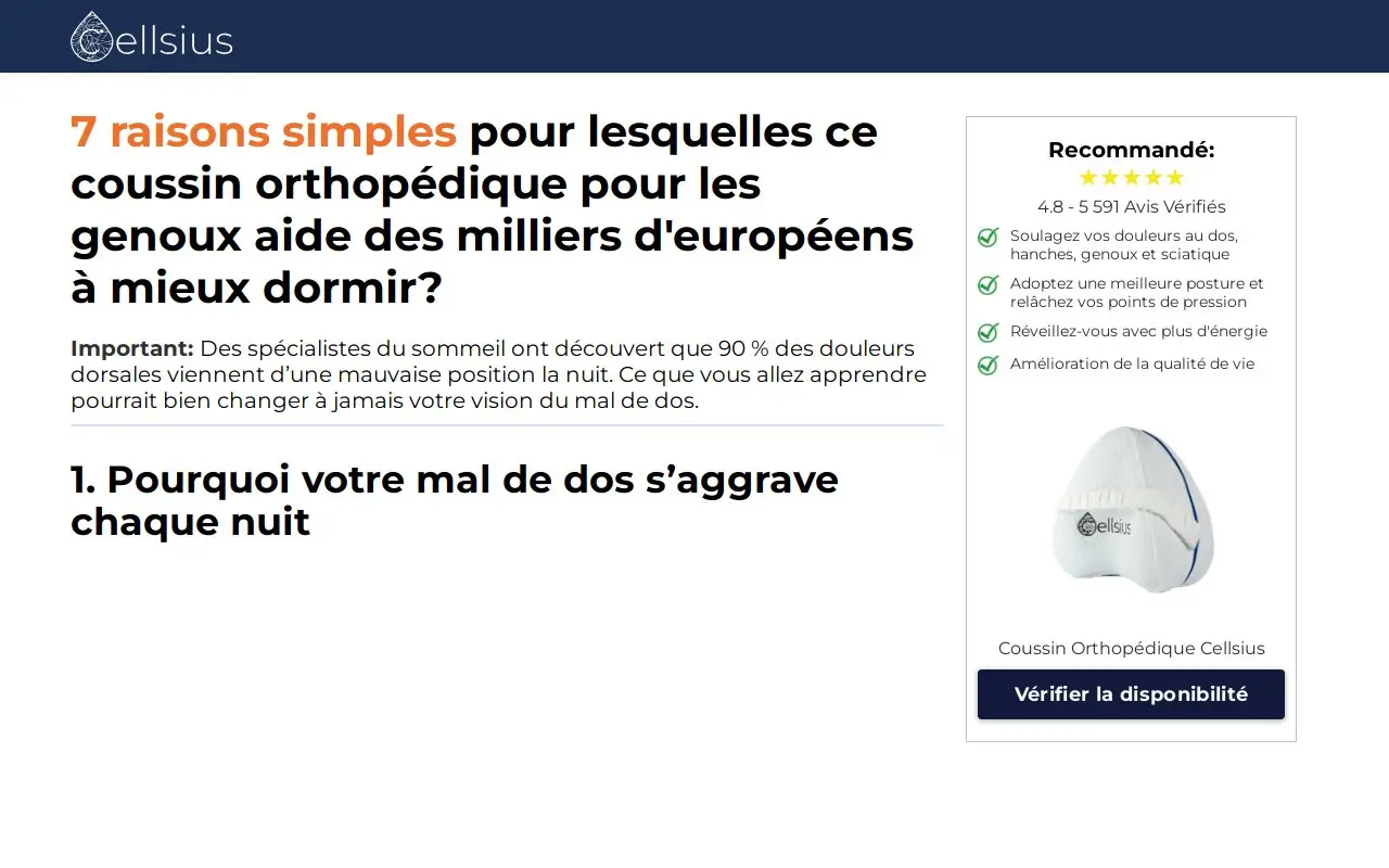 Landing page screenshot