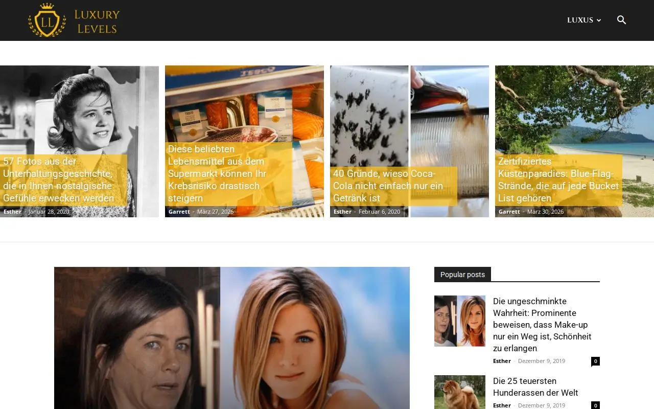 Landing page screenshot