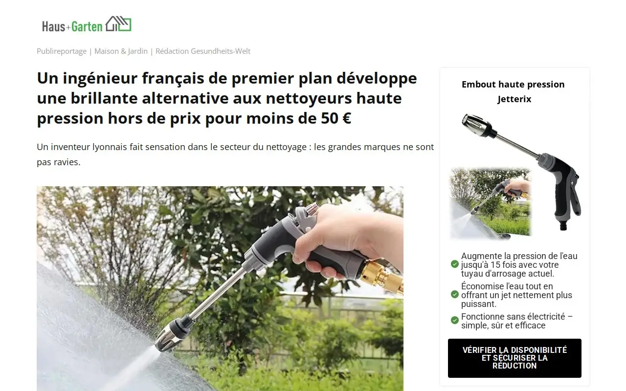 Landing page screenshot