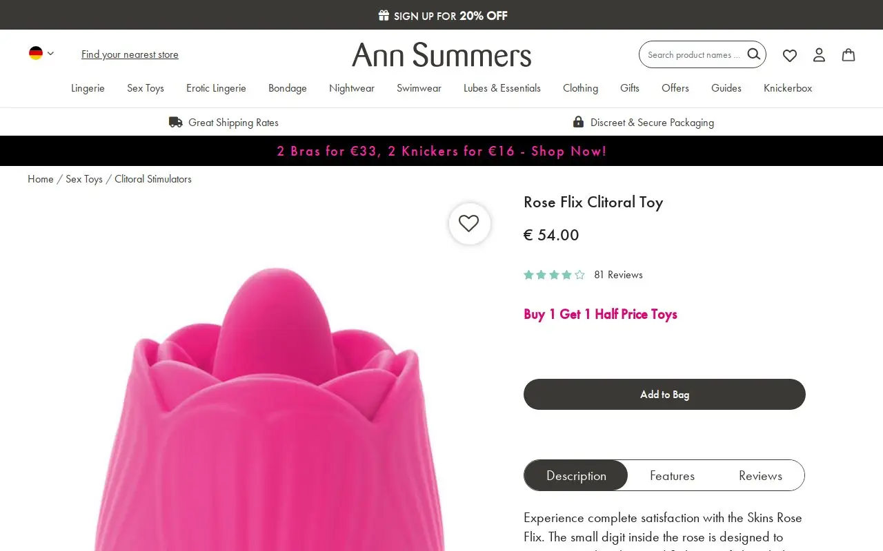 Landing page screenshot