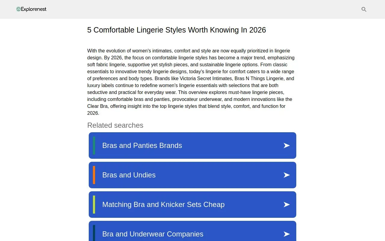 Landing page screenshot