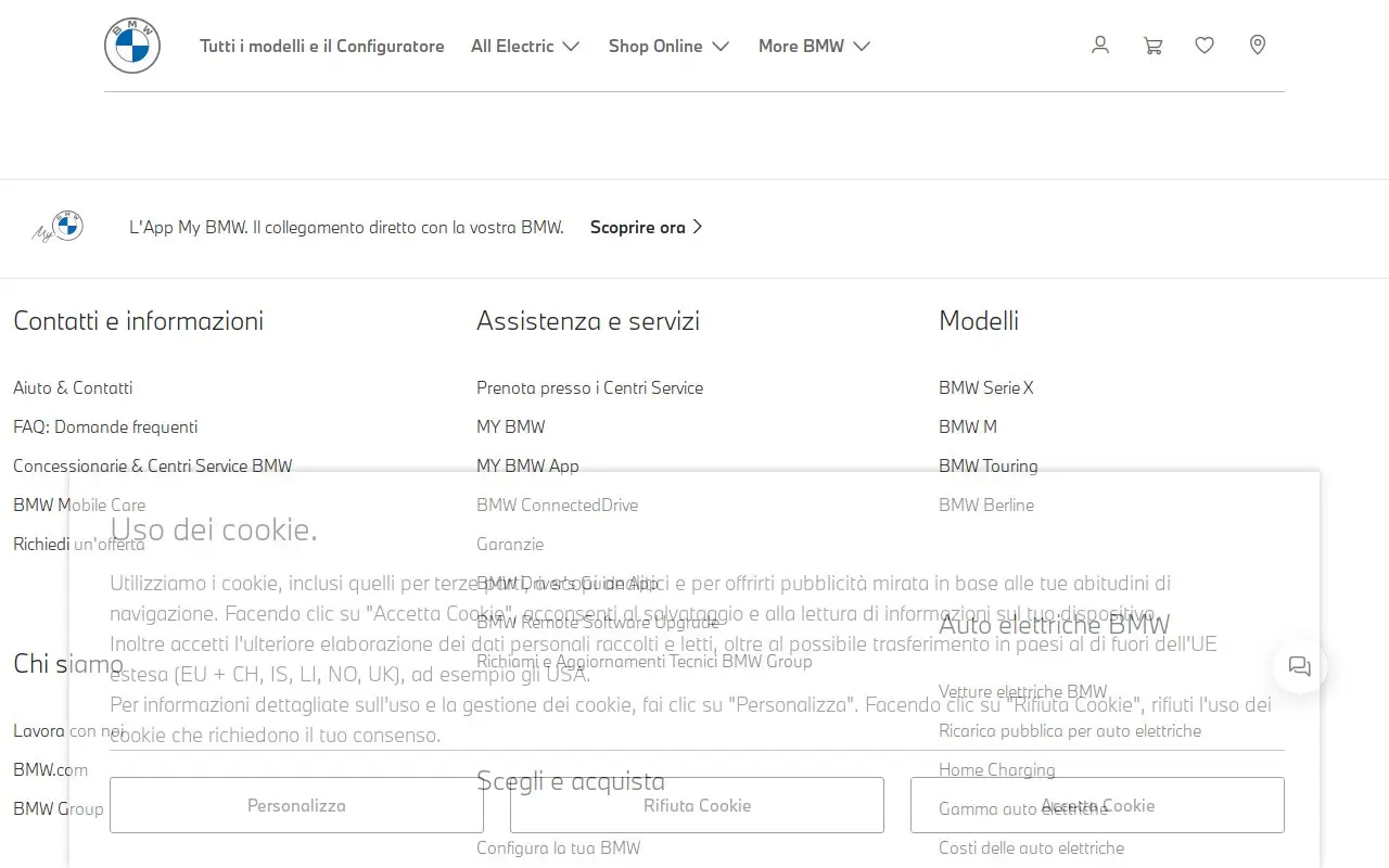 Landing page screenshot