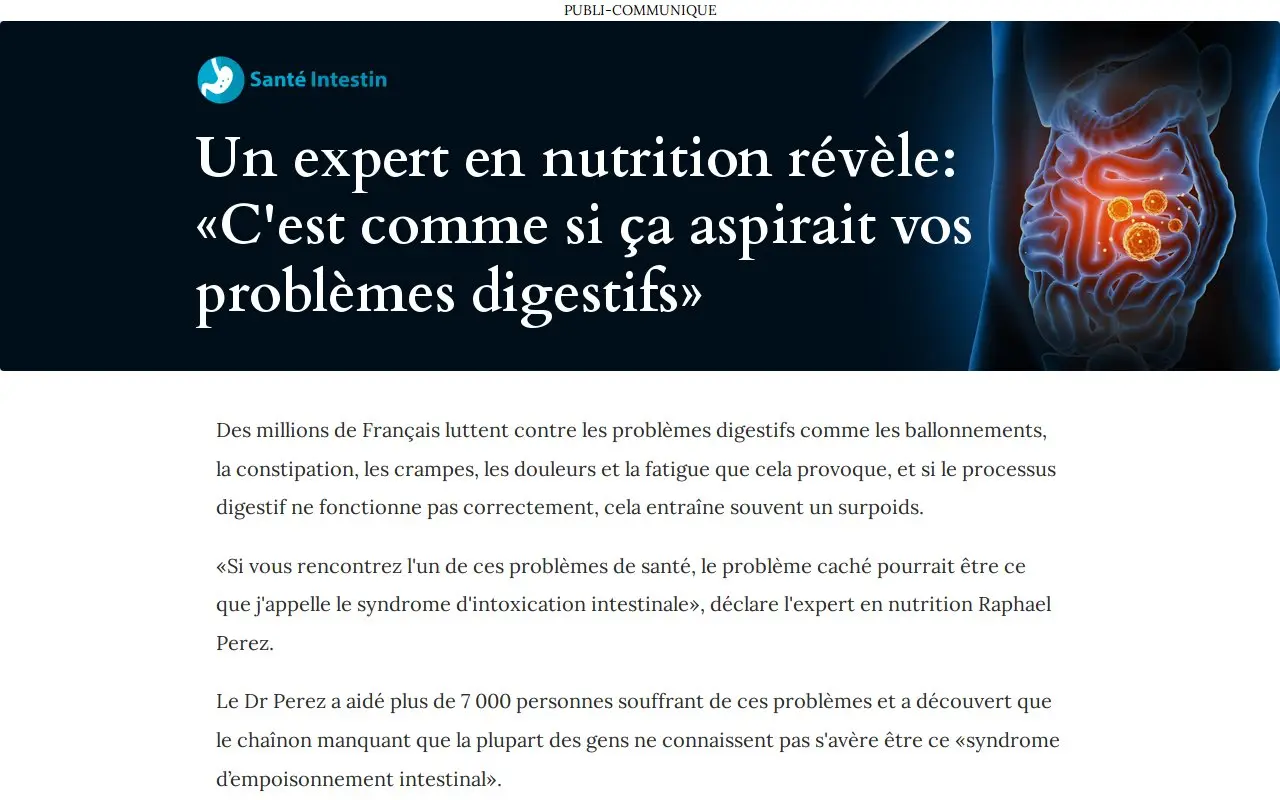 Landing page screenshot