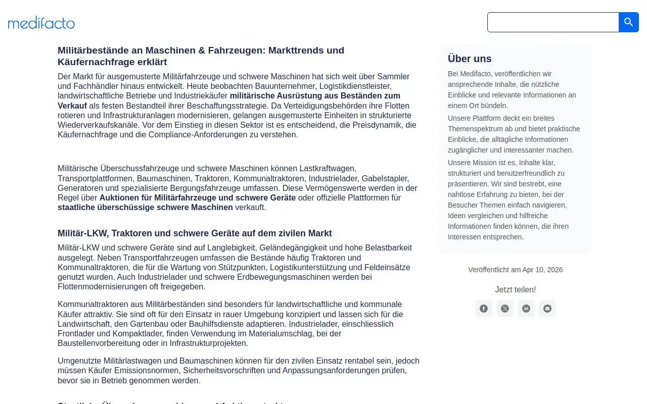 Landing page screenshot