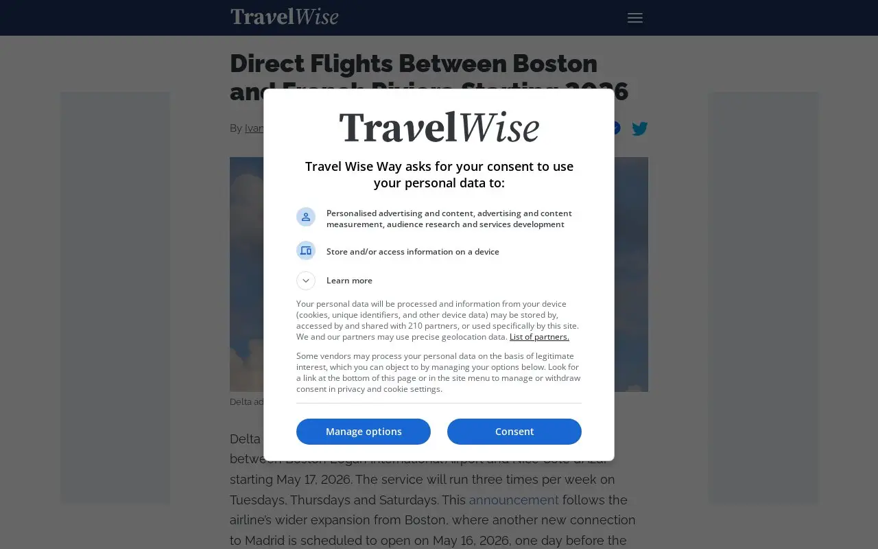 Landing page screenshot