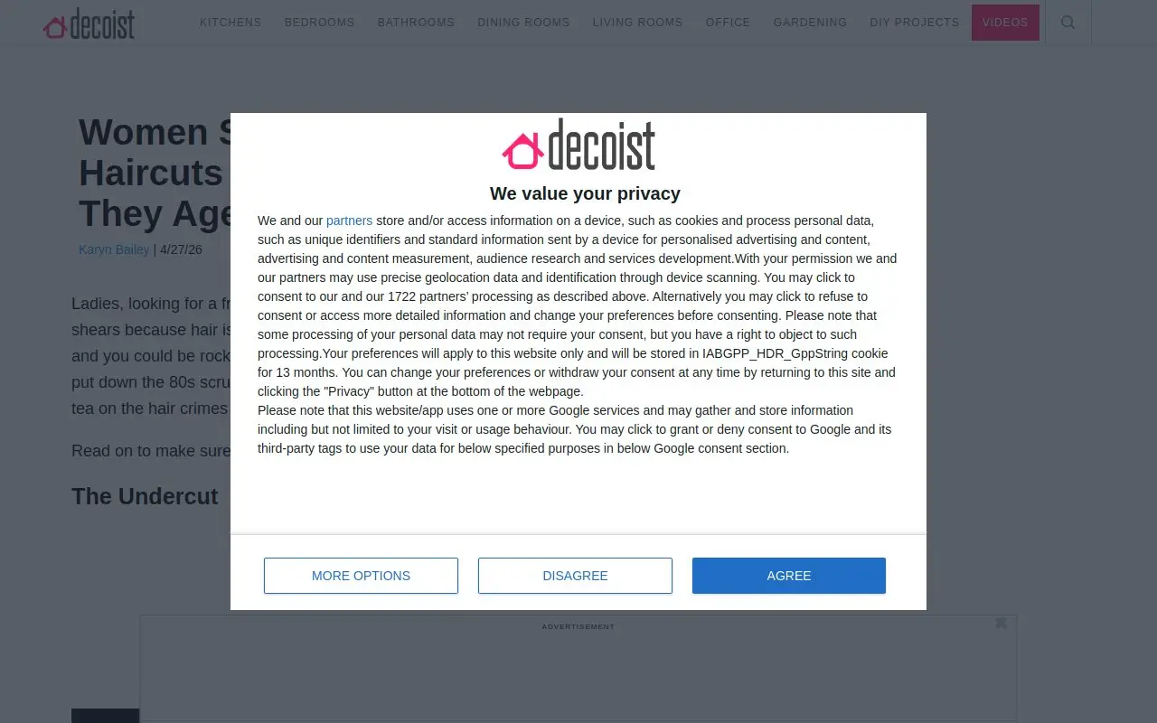 Landing page screenshot
