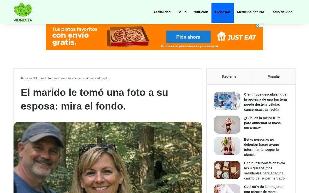 Landing page screenshot