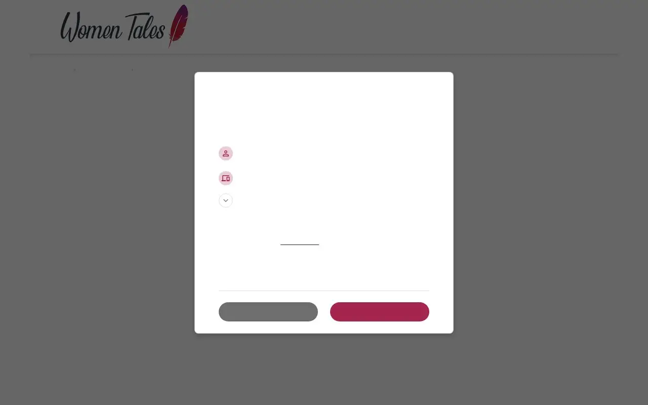 Landing page screenshot