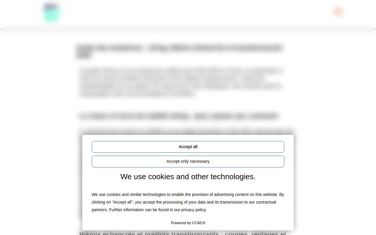 Landing page screenshot