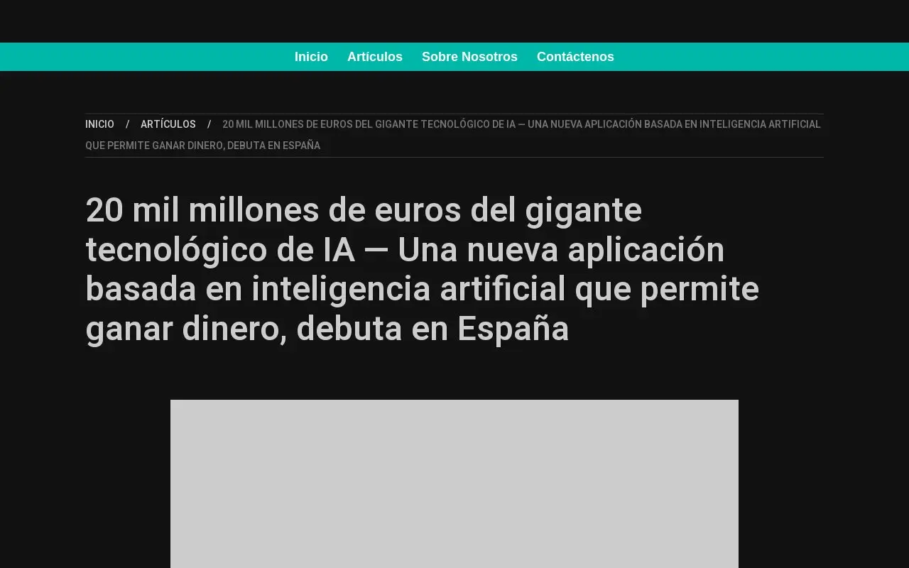 Landing page screenshot