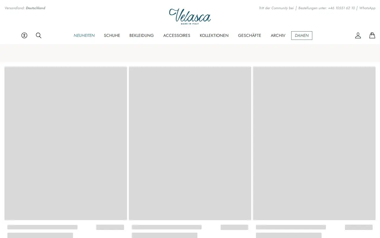 Landing page screenshot