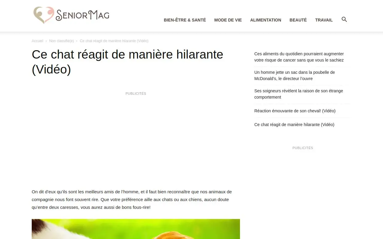Landing page screenshot