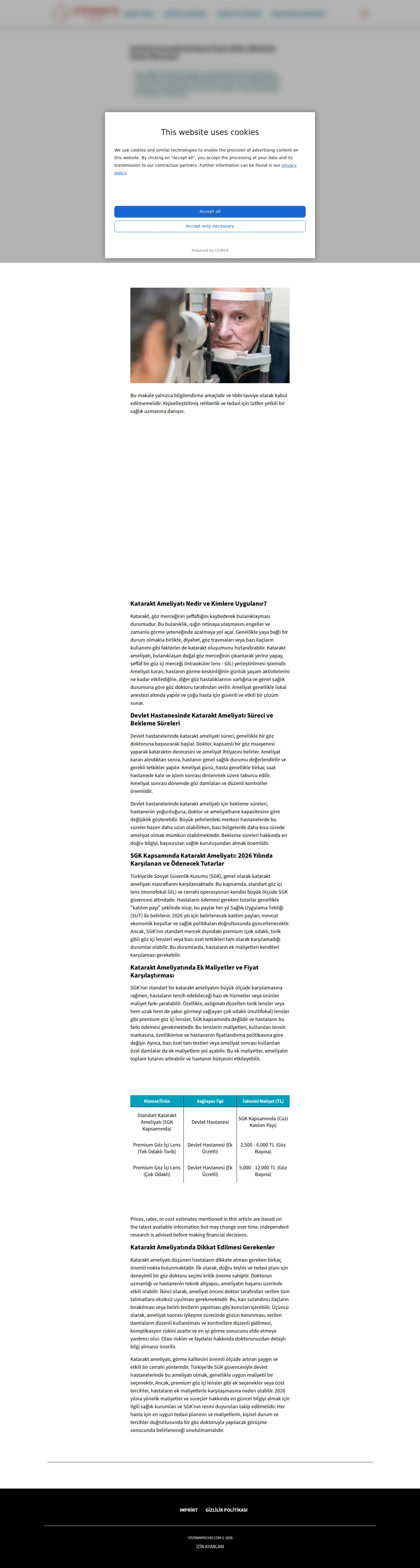 Landing page screenshot