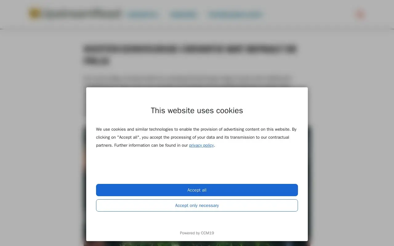 Landing page screenshot