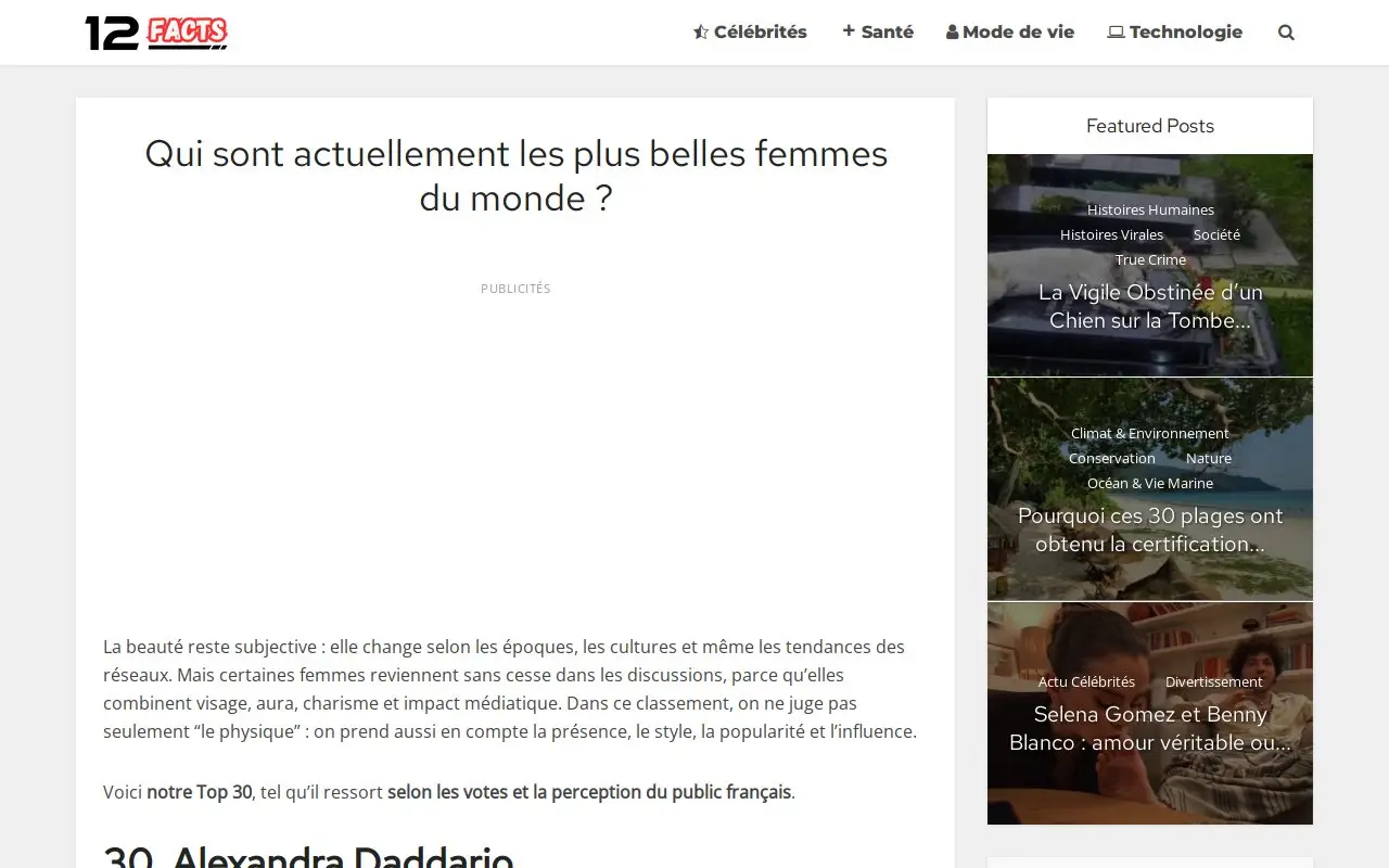 Landing page screenshot