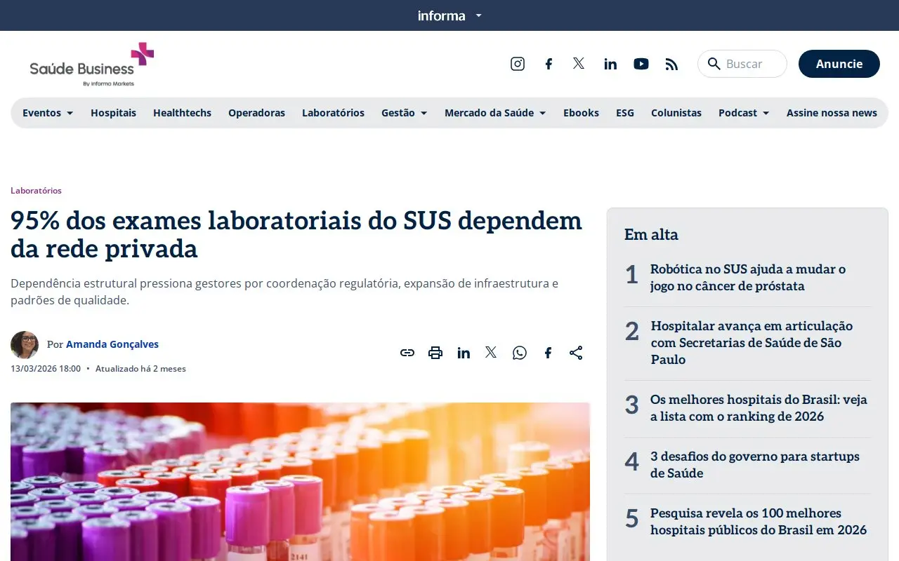 Landing page screenshot