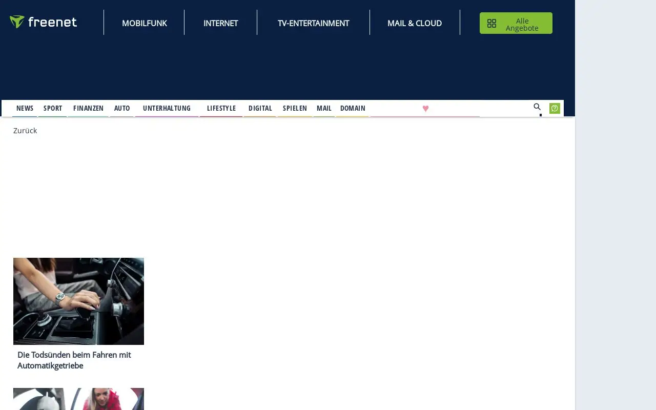 Landing page screenshot