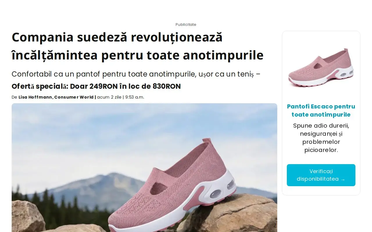 Landing page screenshot