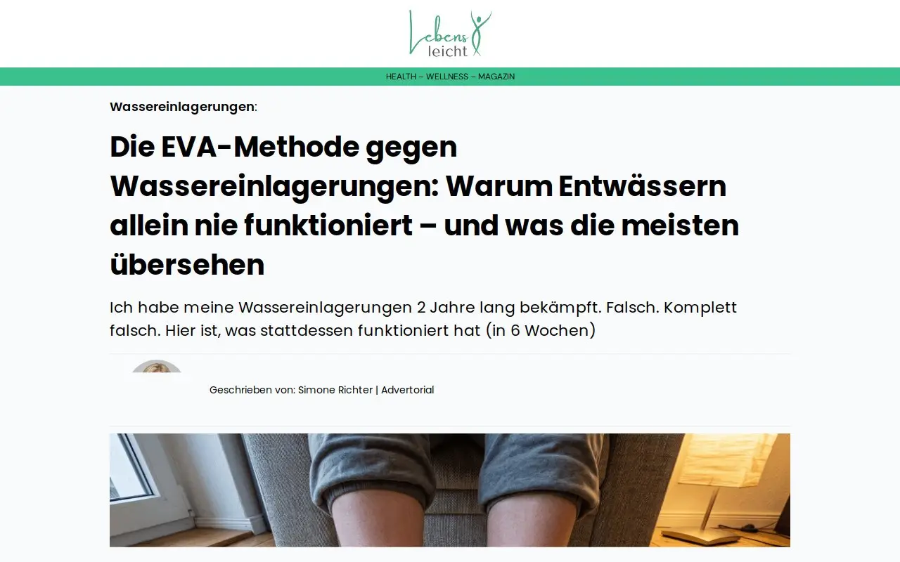 Landing page screenshot