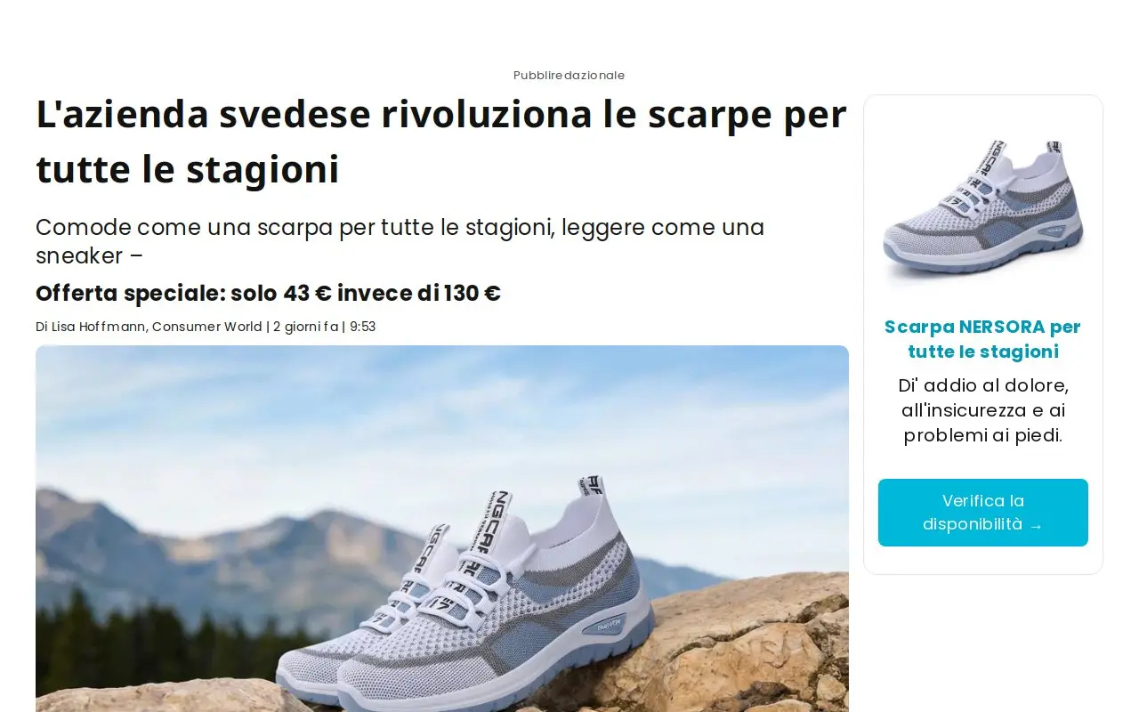 Landing page screenshot