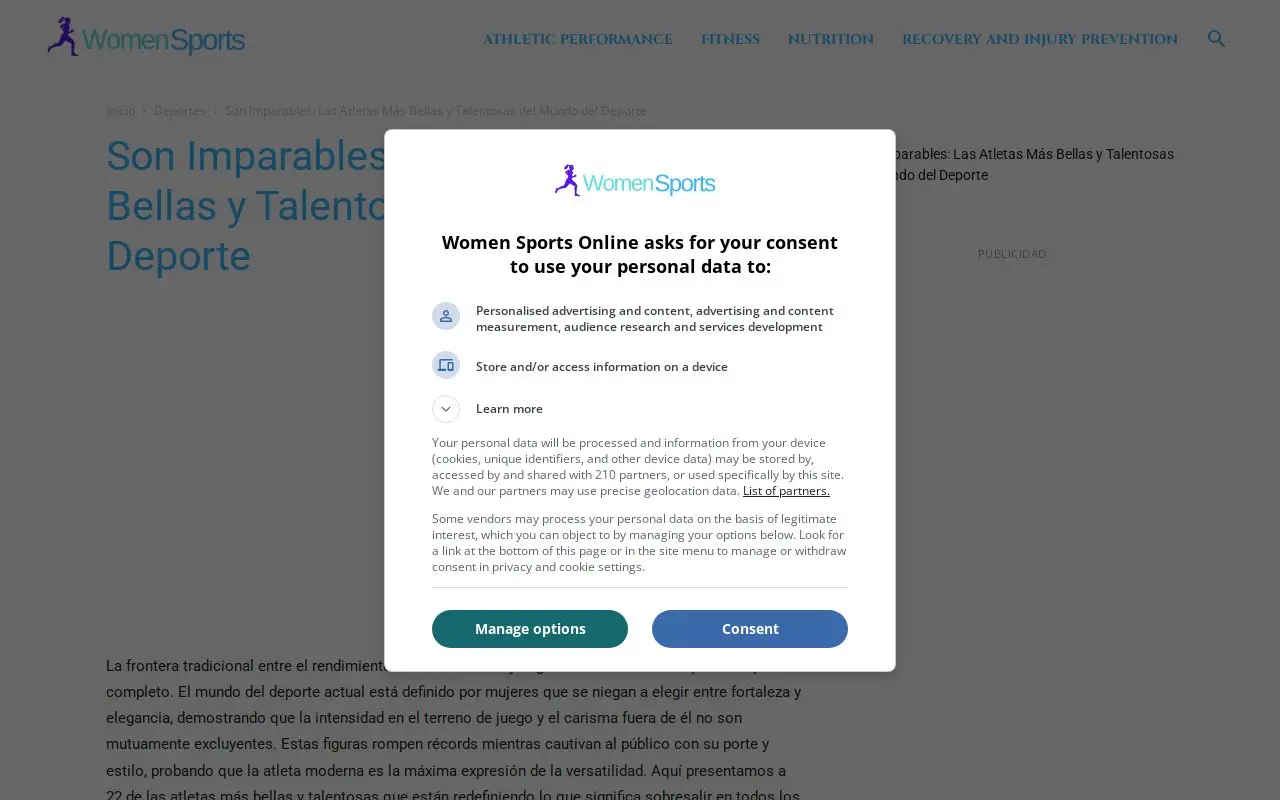 Landing page screenshot