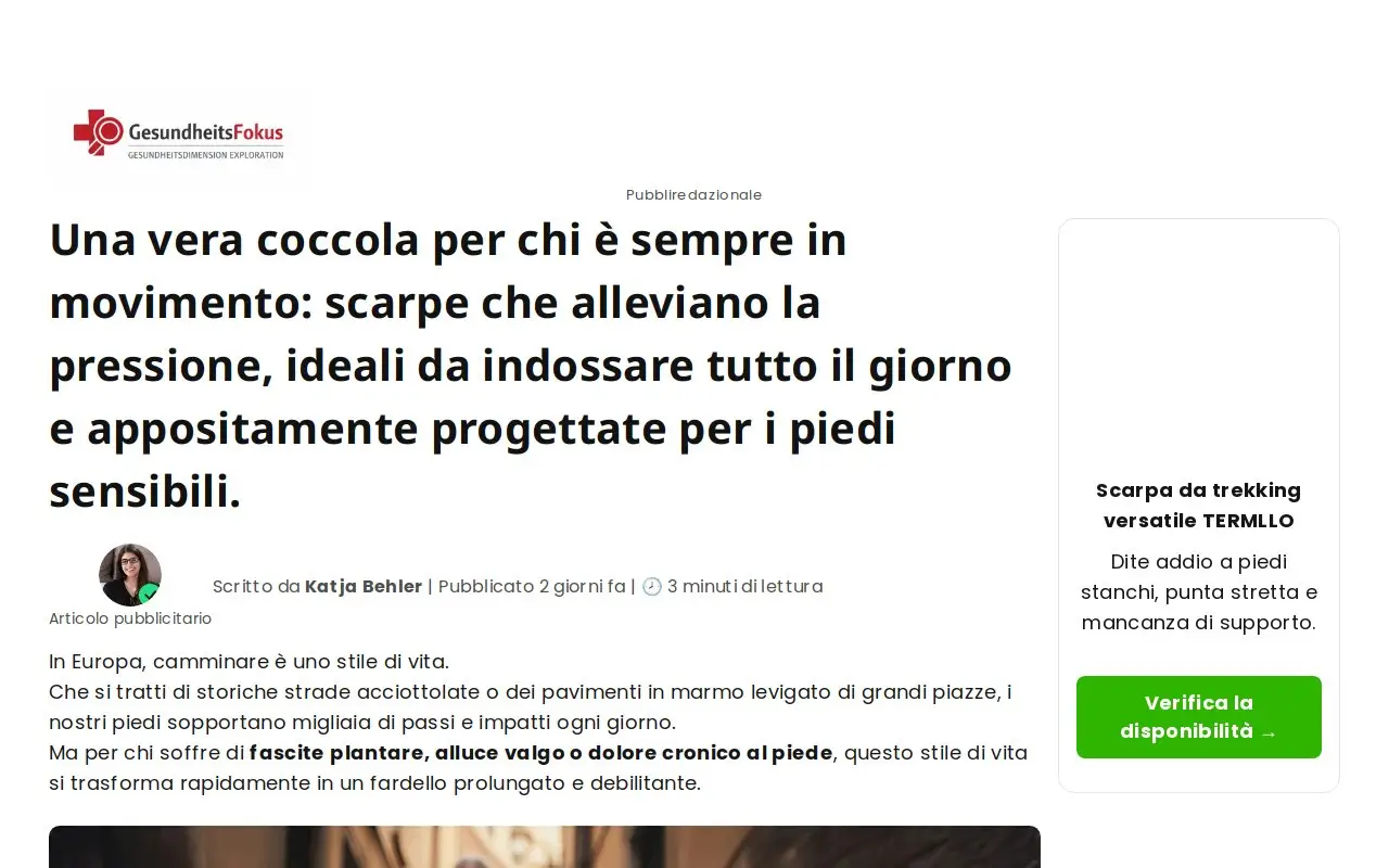 Landing page screenshot