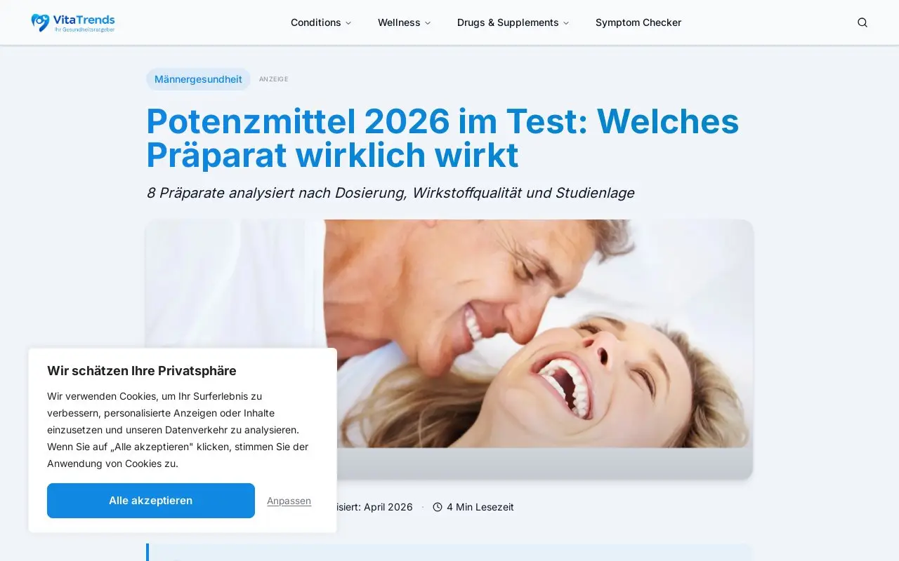 Landing page screenshot