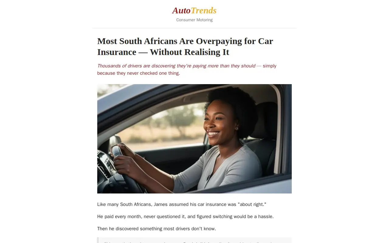 Landing page screenshot