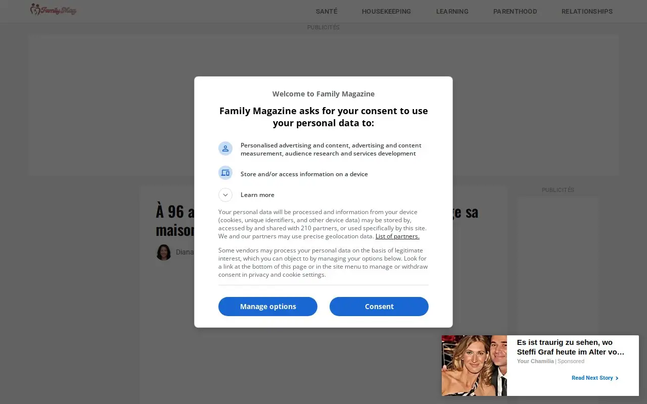 Landing page screenshot