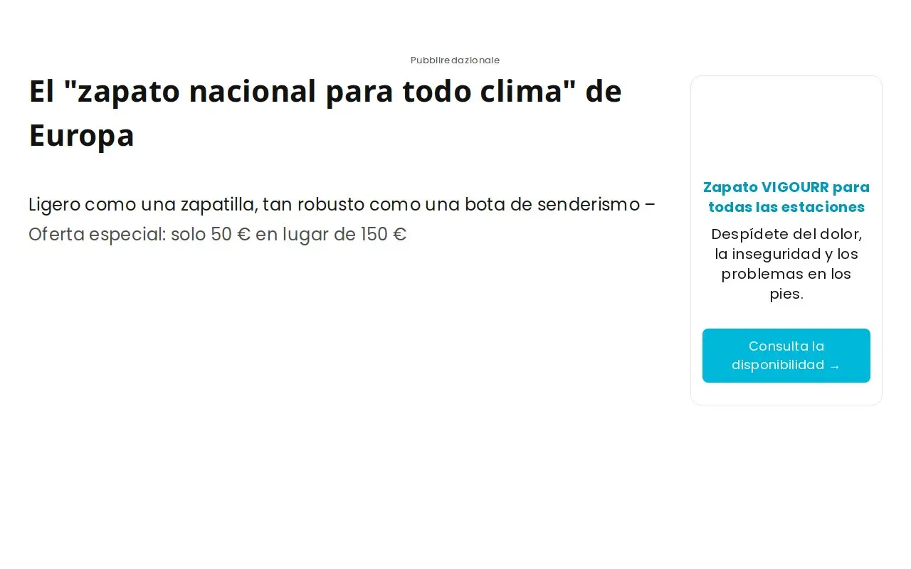 Landing page screenshot