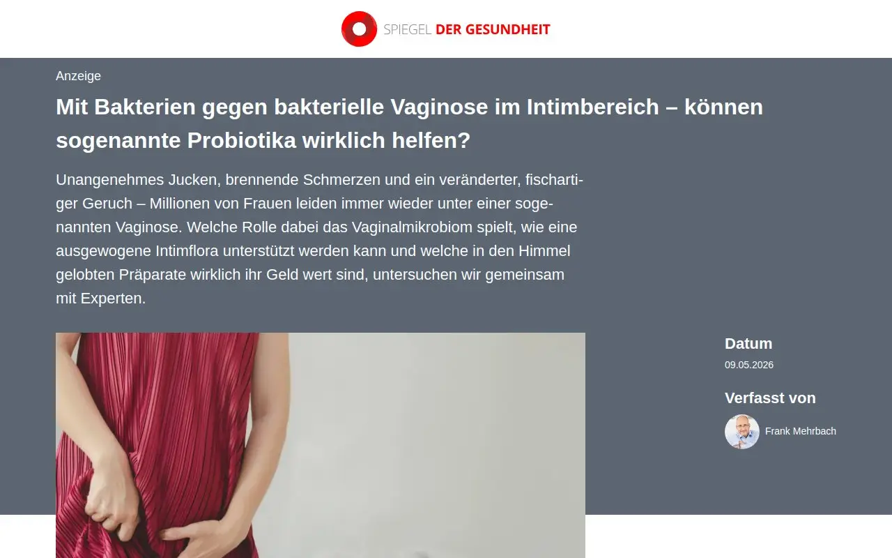 Landing page screenshot