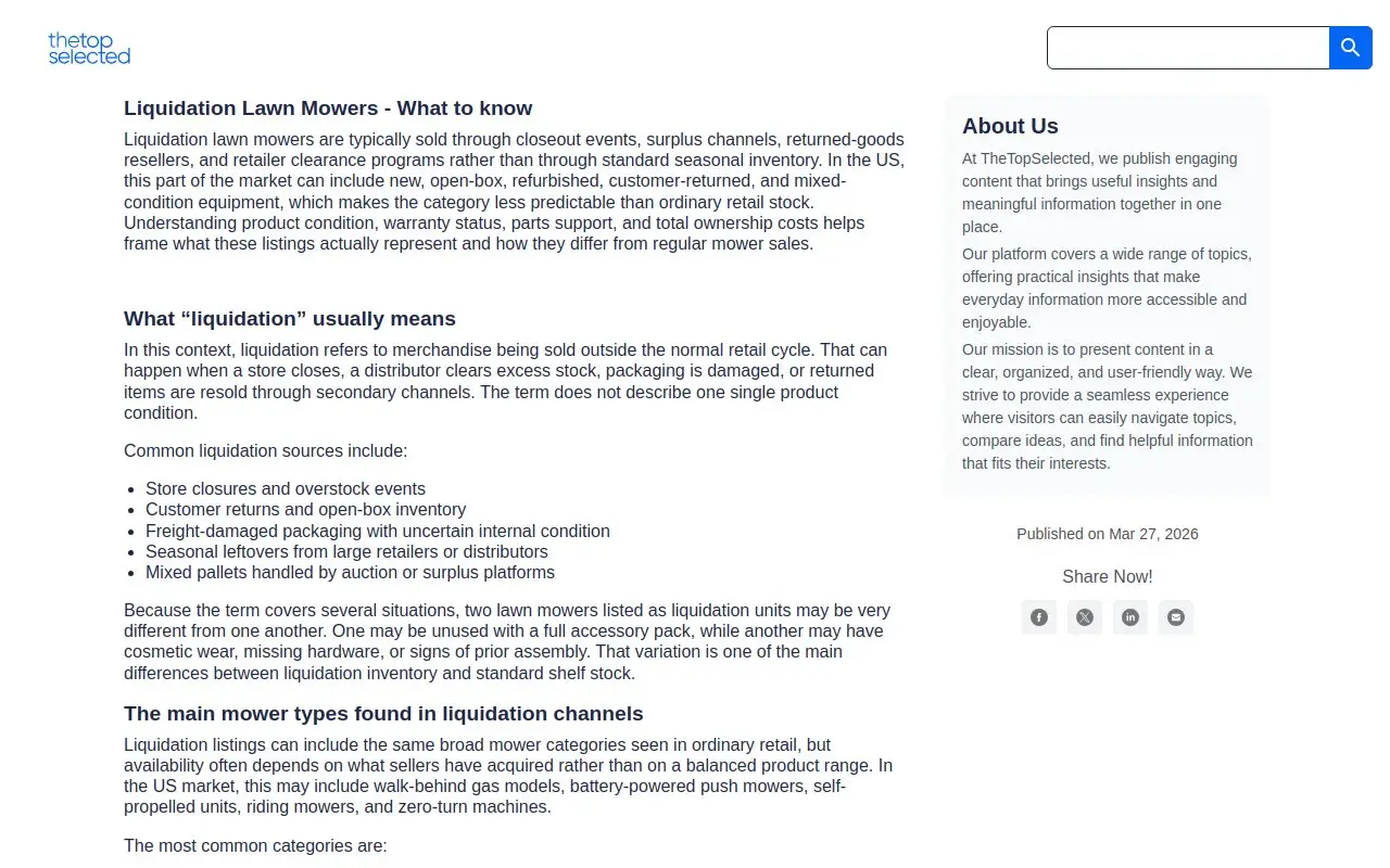 Landing page screenshot