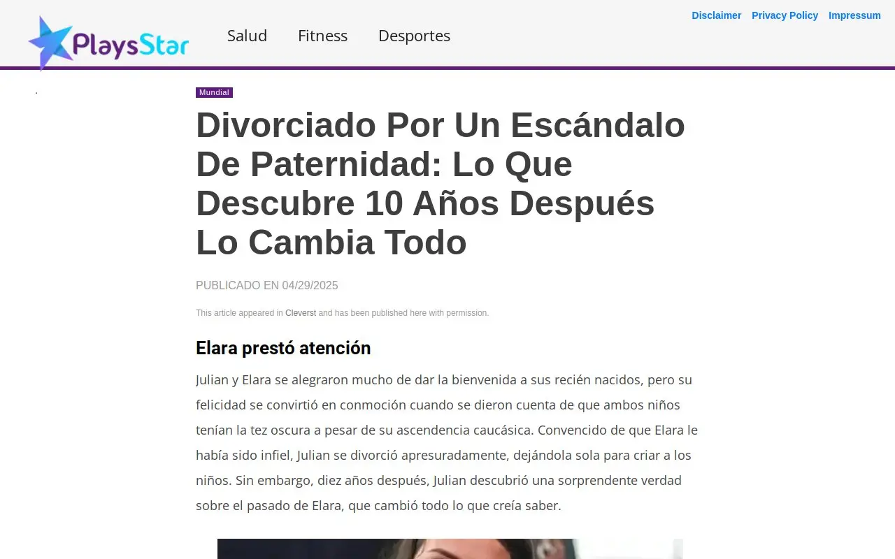 Landing page screenshot