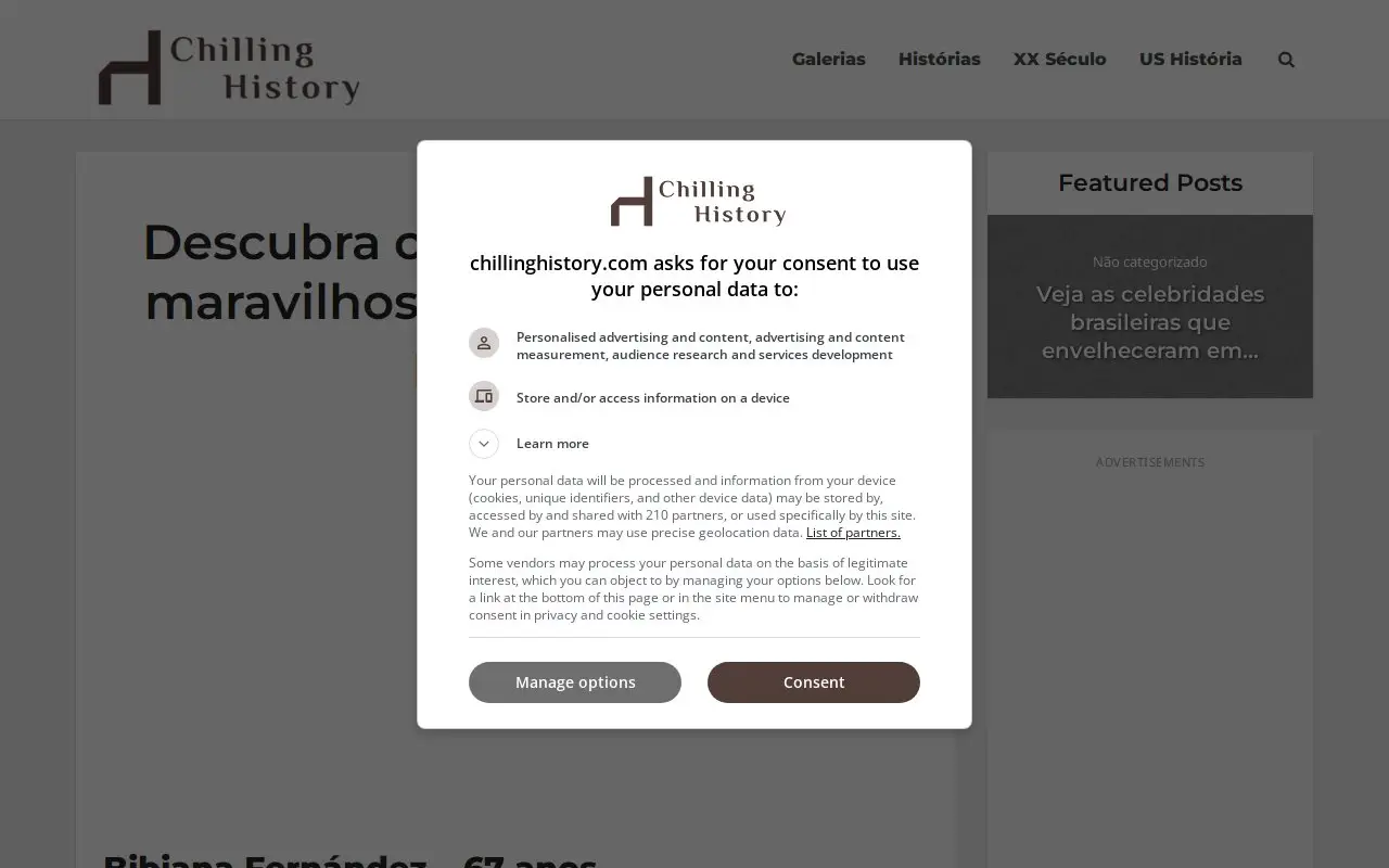 Landing page screenshot