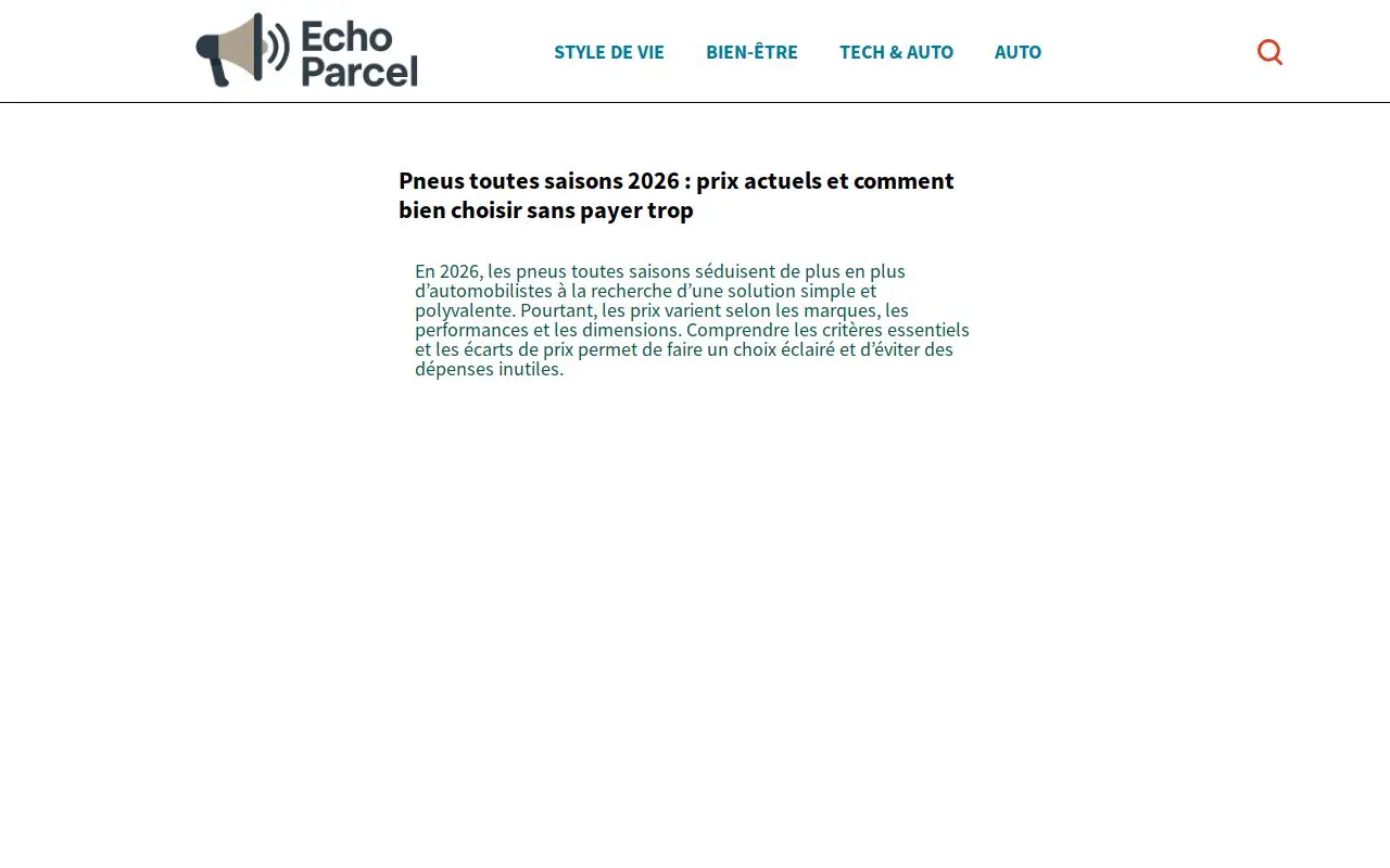 Landing page screenshot