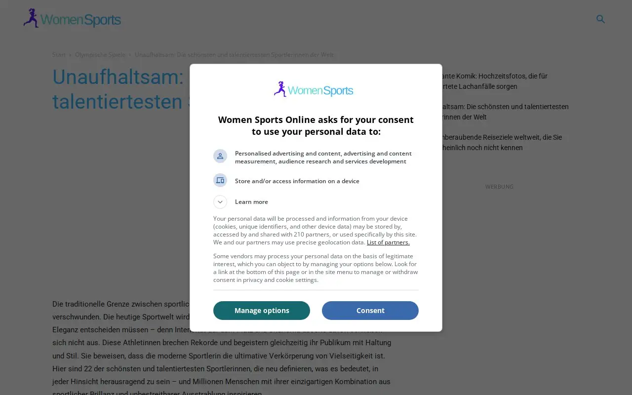 Landing page screenshot