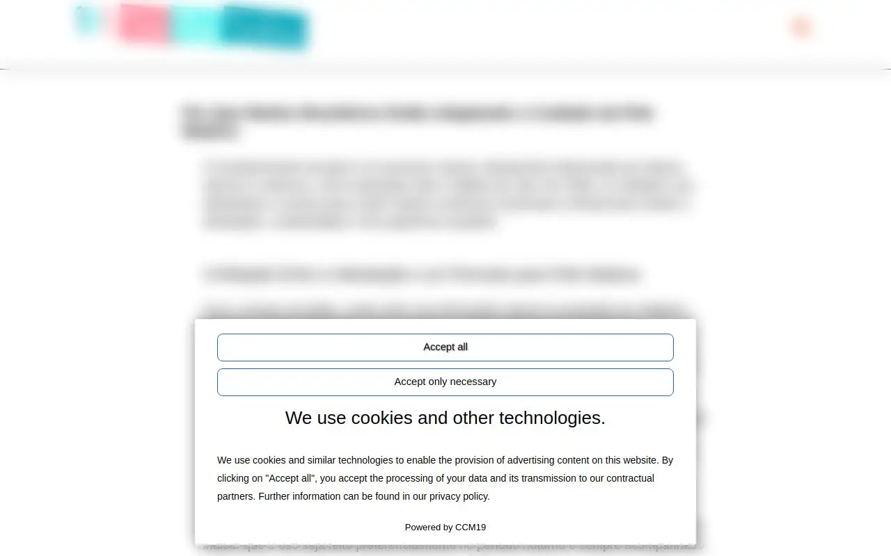 Landing page screenshot