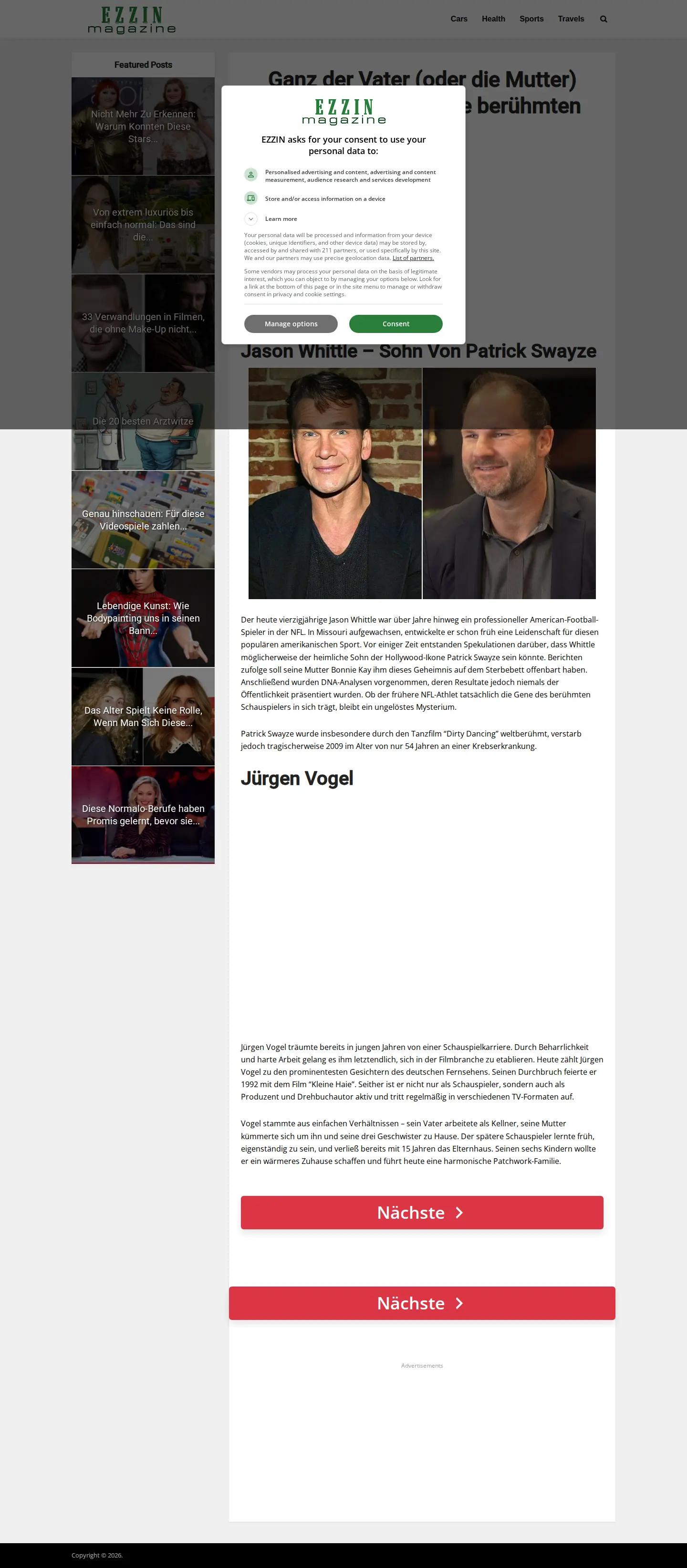 Landing page screenshot
