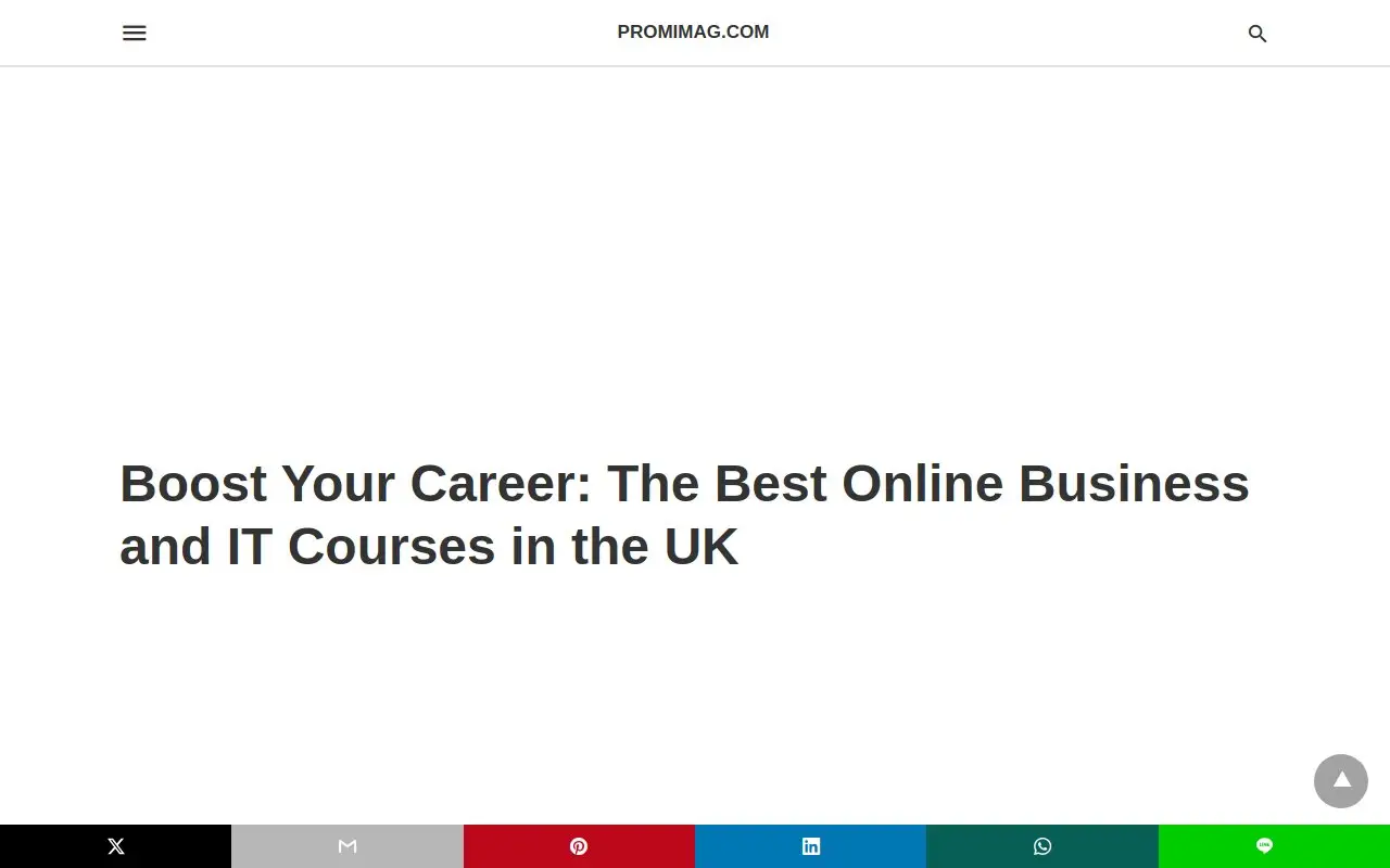 Landing page screenshot