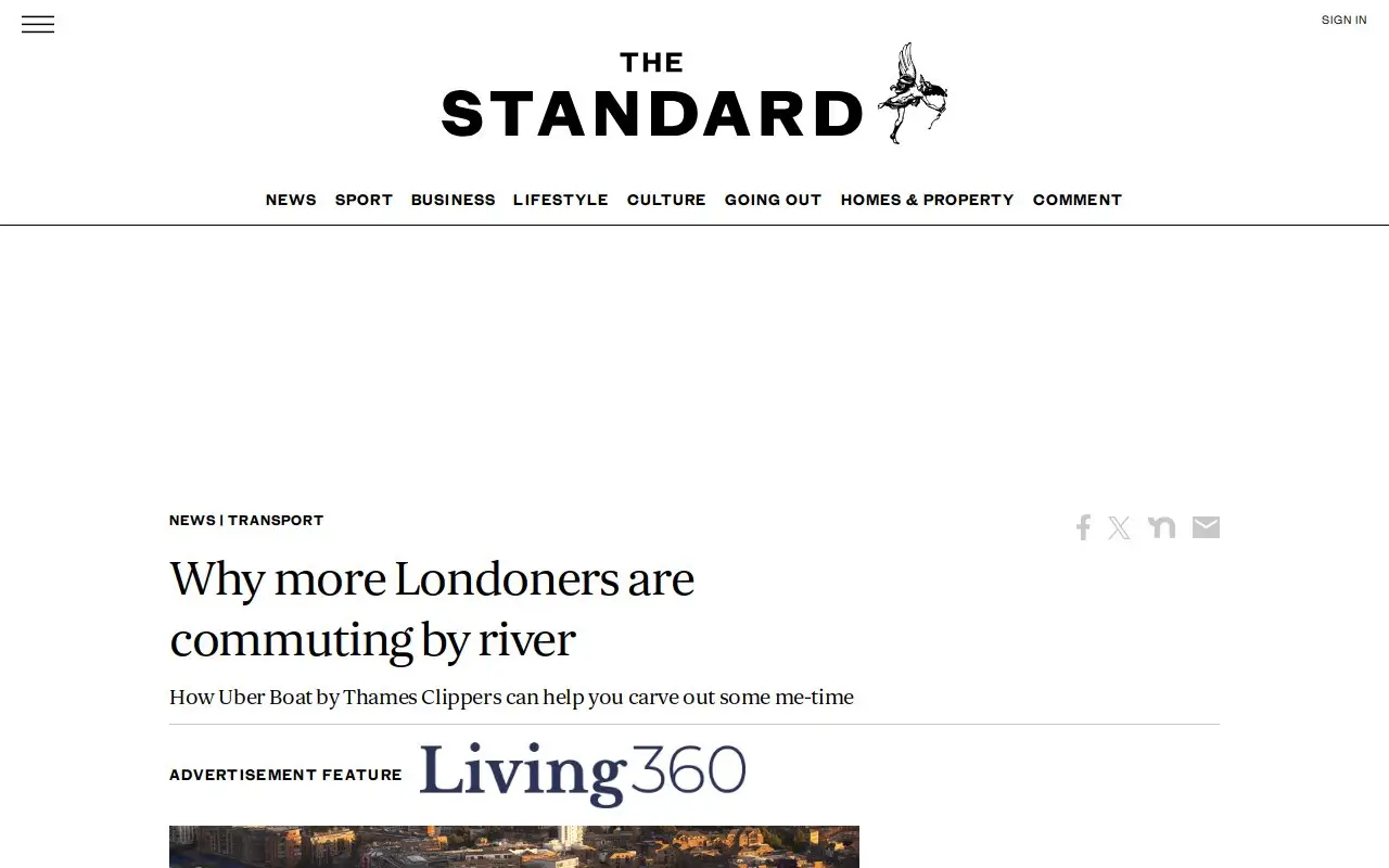 Landing page screenshot