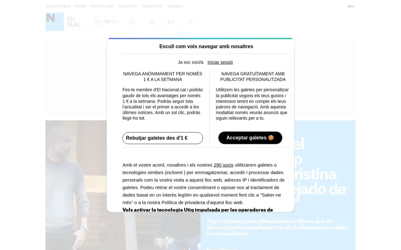 Landing page screenshot
