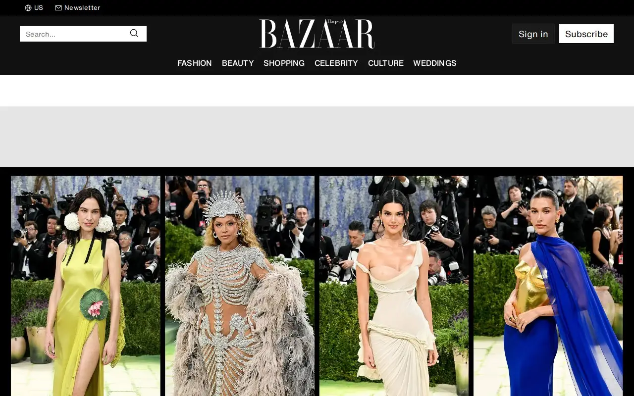 Landing page screenshot
