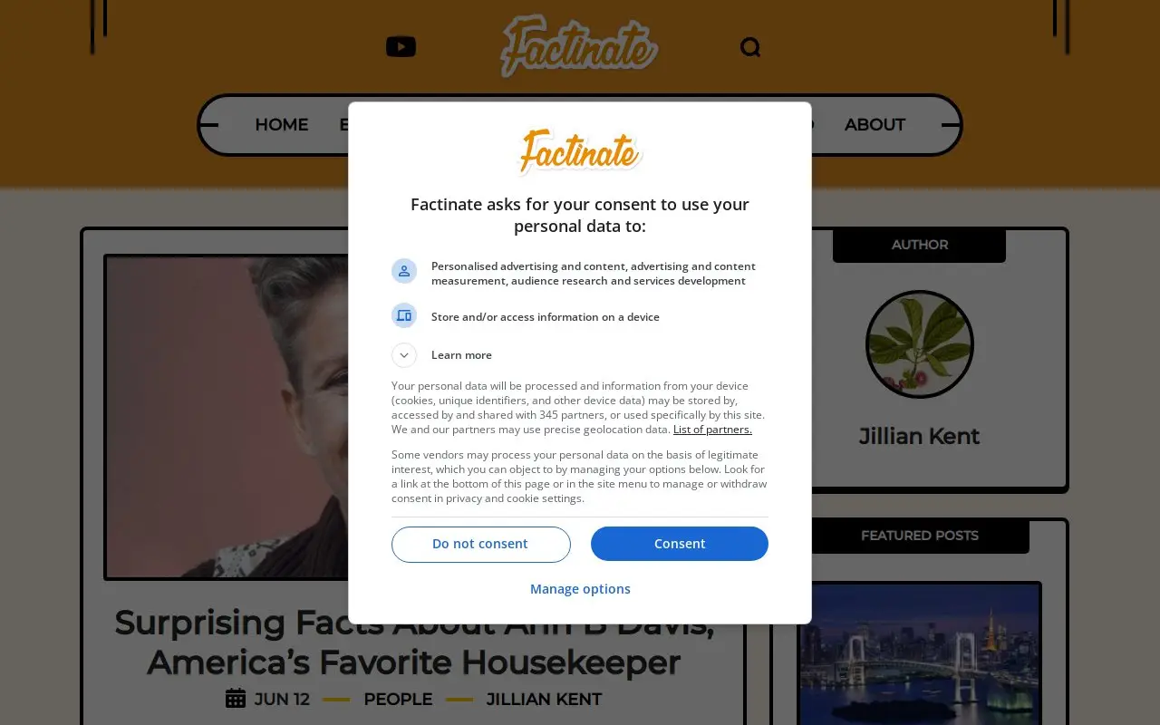 Landing page screenshot